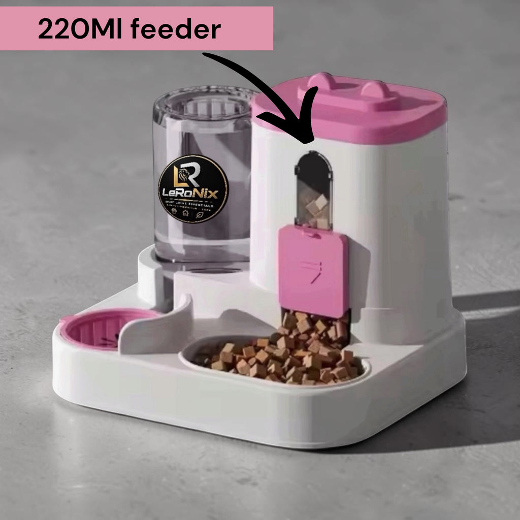 Solid Eco-Friendly Automatic Cat Dog Food Dispenser Leak Proof Plastic Pet Supplies Water Fountain Bowl Cat Dog Water Fountain