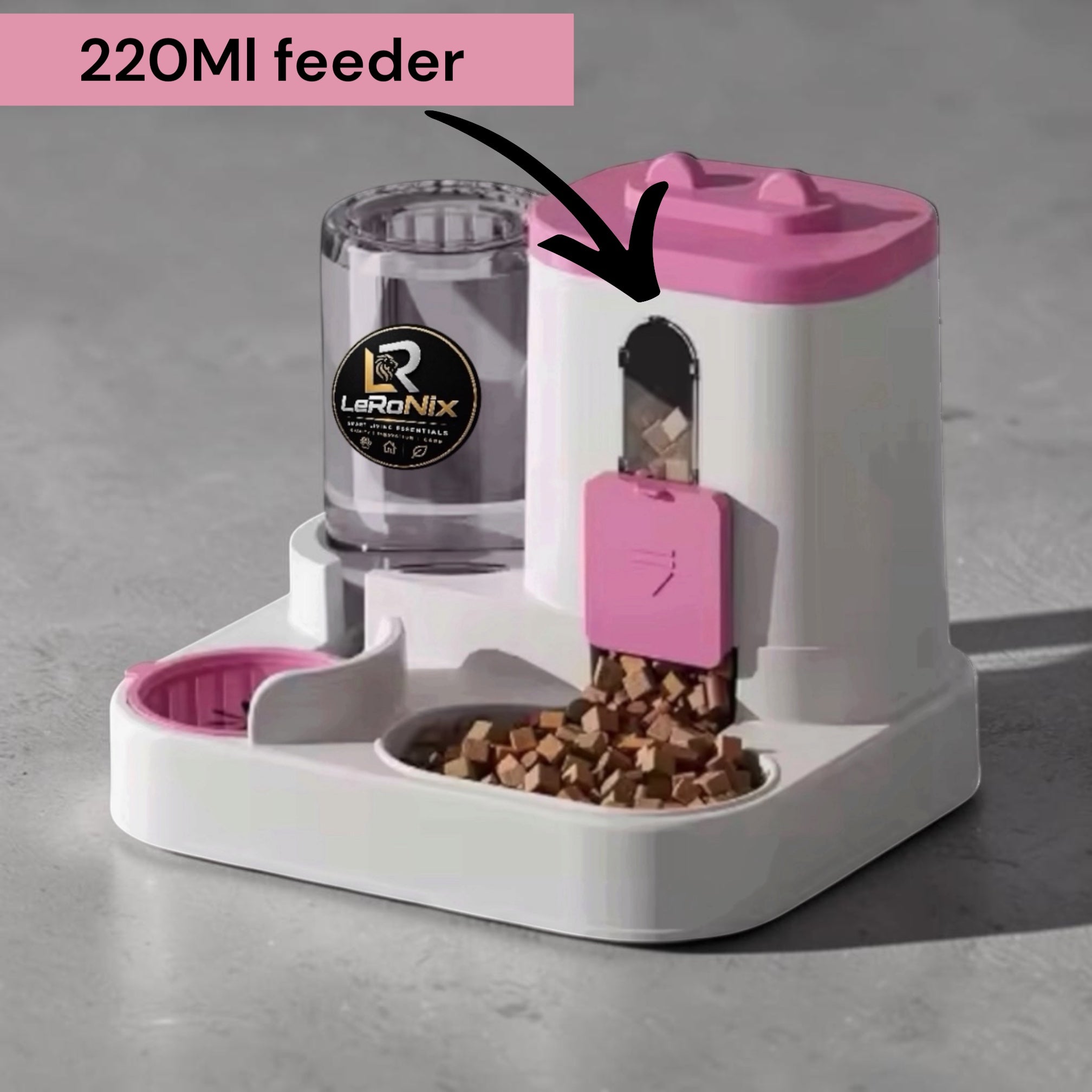 Solid Eco-Friendly Automatic Cat Dog Food Dispenser Leak Proof Plastic Pet Supplies Water Fountain Bowl Cat Dog Water Fountain