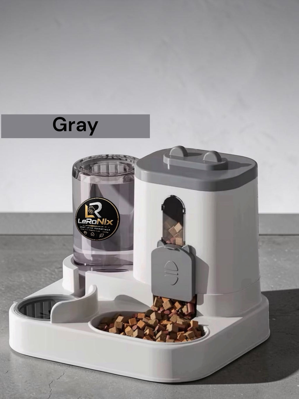Solid Eco-Friendly Automatic Cat Dog Food Dispenser Leak Proof Plastic Pet Supplies Water Fountain Bowl Cat Dog Water Fountain