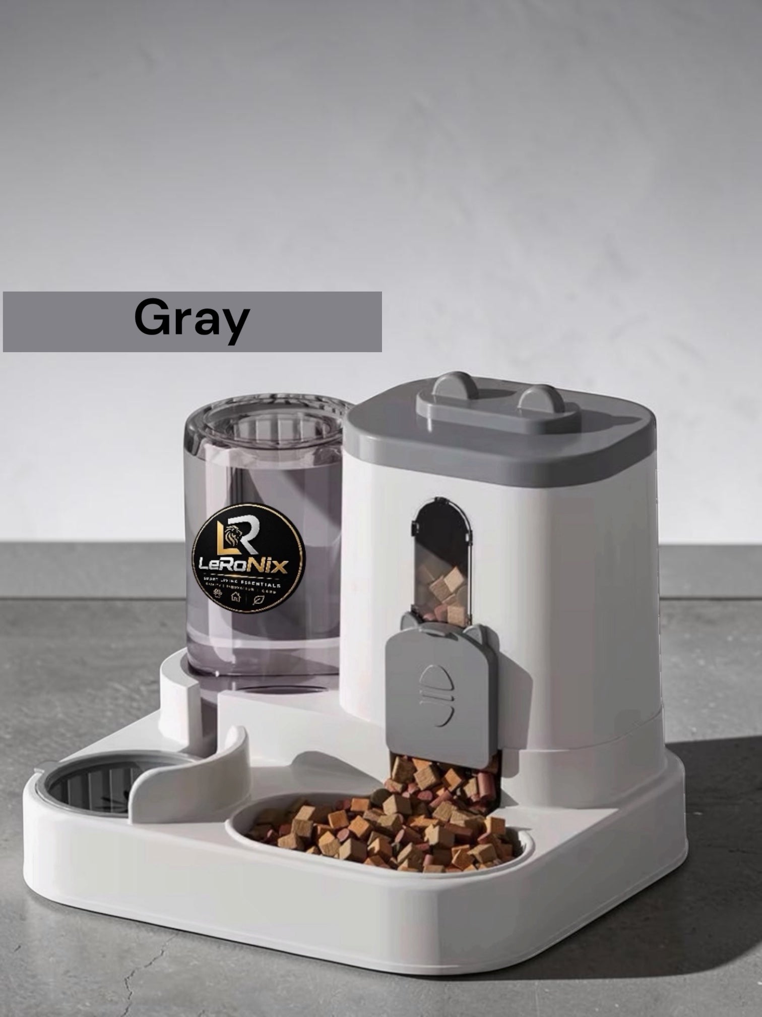 Solid Eco-Friendly Automatic Cat Dog Food Dispenser Leak Proof Plastic Pet Supplies Water Fountain Bowl Cat Dog Water Fountain