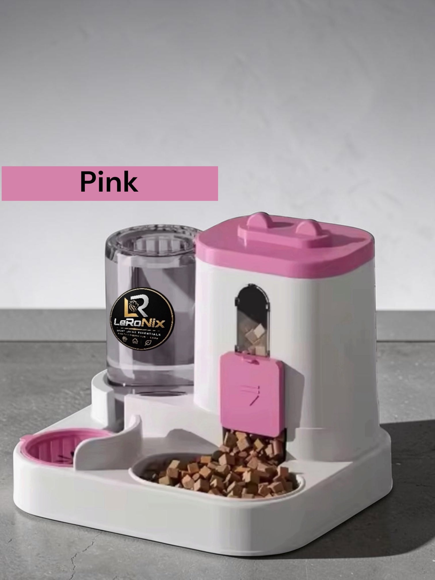 Solid Eco-Friendly Automatic Cat Dog Food Dispenser Leak Proof Plastic Pet Supplies Water Fountain Bowl Cat Dog Water Fountain