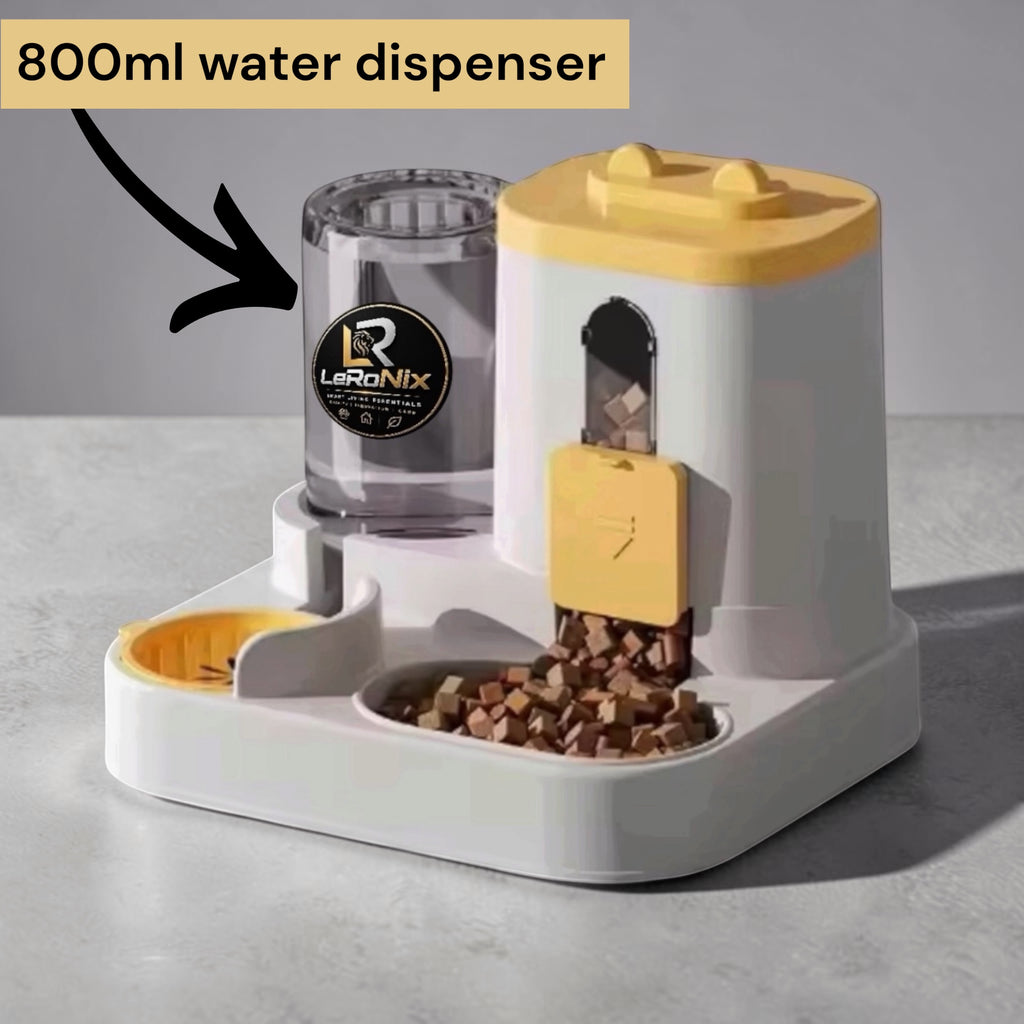 Solid Eco-Friendly Automatic Cat Dog Food Dispenser Leak Proof Plastic Pet Supplies Water Fountain Bowl Cat Dog Water Fountain